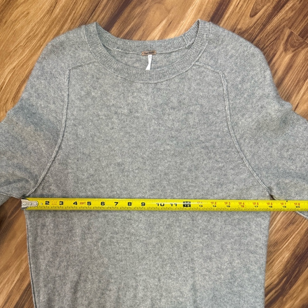Free People Golden Hour Cashmere x Silk Gray Sweater - Picture 4 of 5